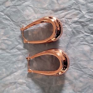 NWOT Bronzo Italia drop hoops